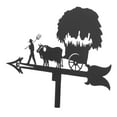 thumbnail image 3 of Weather Vane Farm Scene Roof Mount for Backyard Garden Cattle Grass Figure, 3 of 9