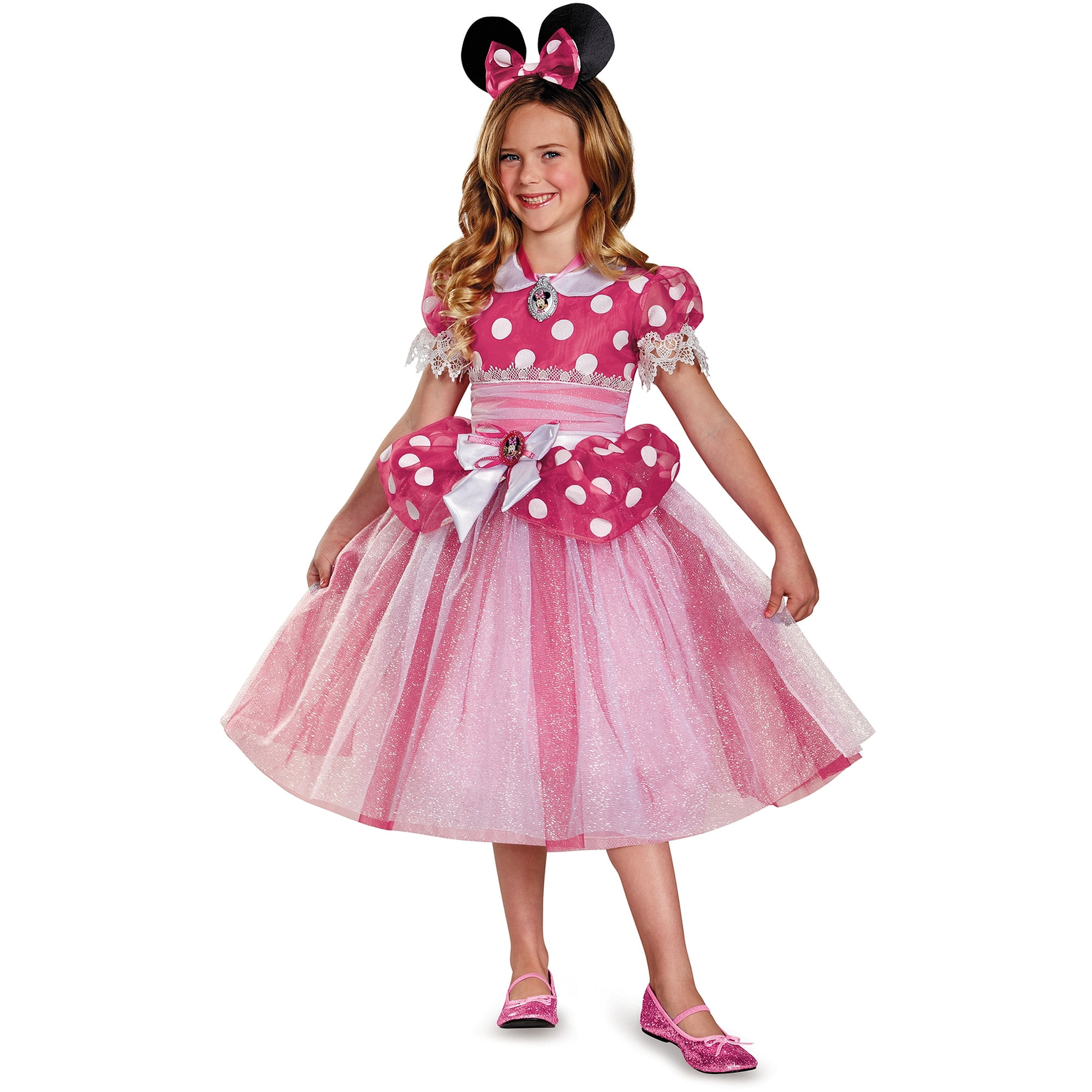 Pink Minnie Deluxe Toddler Halloween Costume - Walmart.com