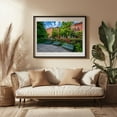 thumbnail image 3 of Park Ave Median Park - Baltimore Maryland Photography Architecture Flowers City Scenic Floral Summer Black Framed Wall Art Print 24 x 36 inches, 3 of 4