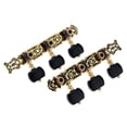 thumbnail image 1 of Alice AO-020HV3P 1Pair(Left + right) Classical Guitar Tuning Key Gold /Black Plated Peg Tuner Machine Head(long) String Tuner, 1 of 7