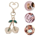 thumbnail image 3 of Unique Bargains Fashion Crystal Cherry Handbag Charm Gold 1 Pc, 3 of 5