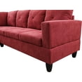 thumbnail image 4 of Monica 3 Piece Left Facing Sectional Sofa Set With Ottoman, 4 of 5