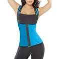 thumbnail image 1 of SAYFUT Women's Hot Sweat Body Shaper Neoprene Sauna Suit Zipper Tank Top Tummy Fat Burner Slimming Vest Weight Loss Shapewear, 1 of 7