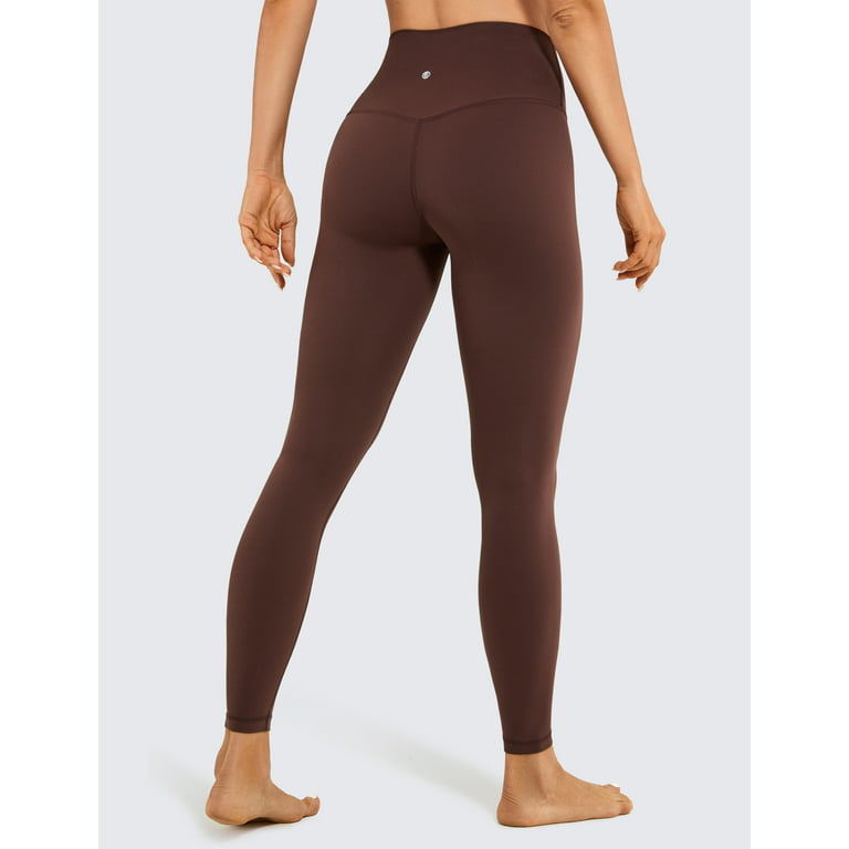Buy Go Colors Women Brown Solid Stretch Leggings Online at Best