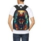 thumbnail image 4 of Disketp Mystic Wolf Dreamcatcher Mochila Minimalista de Gran Capacidad, Mochila de Viaje para Escuela, Trabajo o Uso Diario, 4 of 6