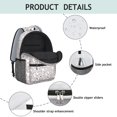 thumbnail image 4 of Baseballs Only White Pattern Backpack for School, Cute School Bag with Adjustable Shoulder Straps and Padded Back, 15.3"x11"x6.7", 4 of 5