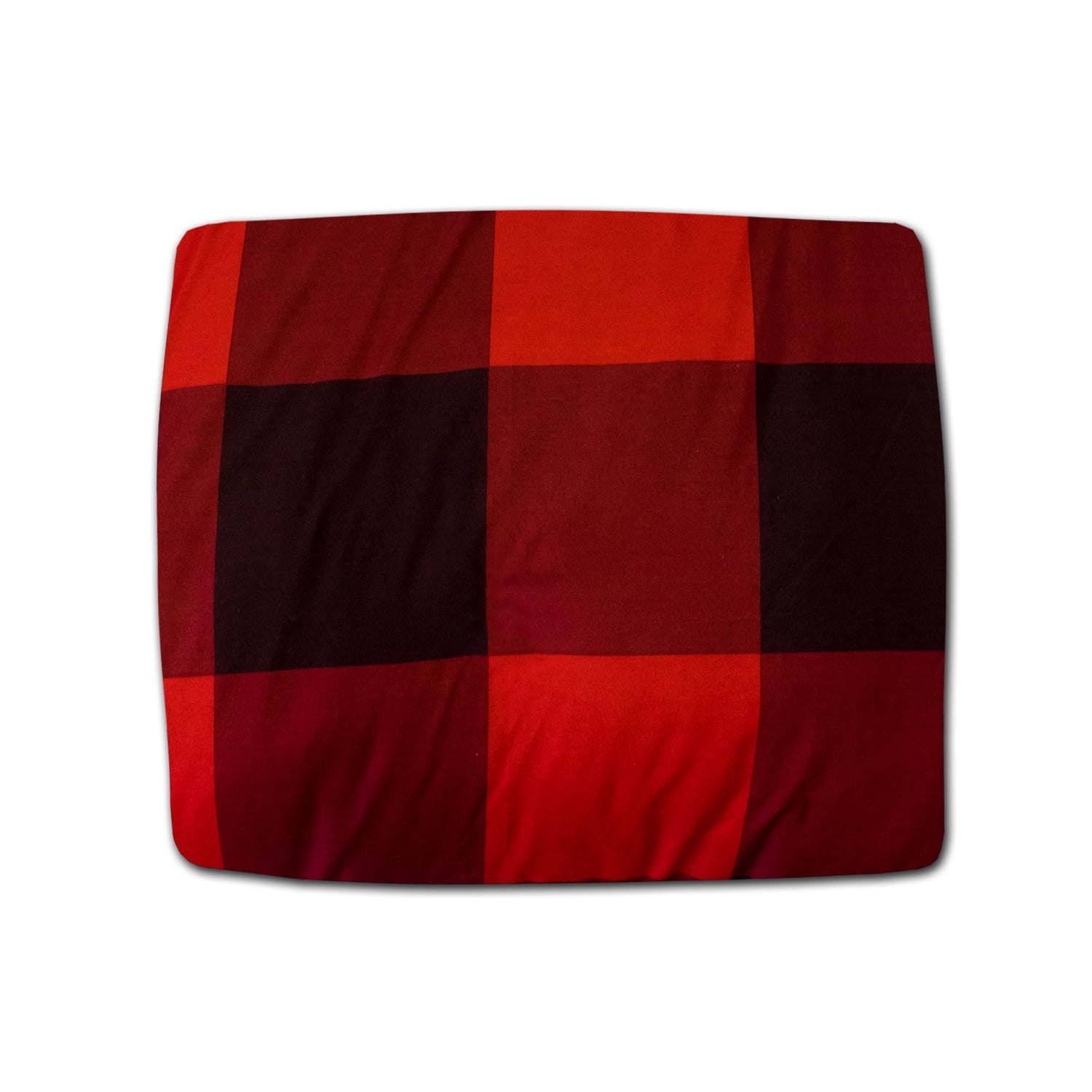 8 Piece Buffalo Check Bed in a Bag Red/Black Comforter and Black Sheet Set King