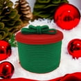 thumbnail image 4 of karymi Christmas Gift Storage Basket with Lid Handmade Woven Bow Cottons Rope Desktop Storage Basket Gift Container Large Green Womens Gifts for Christmas up to 70% off, 4 of 9