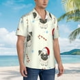 thumbnail image 5 of Goofa Christmas Pug Dog Hawaiian Shirt for Men, Unisex Summer Beach Casual Short Sleeve Button Down Shirts,Aloha Tropical Floral print shirt-Small, 5 of 9