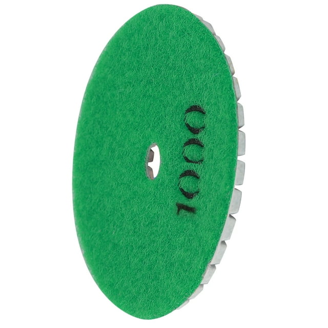 Tampon de Polissage Rond 3 Pouces, Haute Résistance, Marbre Granit, 7 Grains Différents, Outil de Polissage Humide pour Pierre Béton Céramique, Polissage Fluide