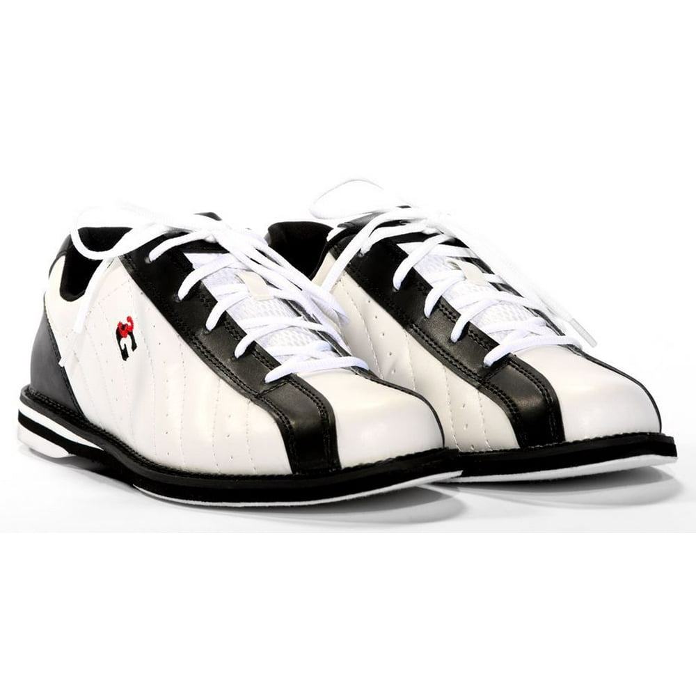 3G Men's Kicks Bowling Shoes, White/Black