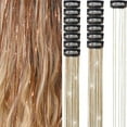 thumbnail image 1 of Juego de oropel para el cabello con clip de 6 piezas peluca de hada de 19,6 pulgadas, 1 of 8