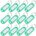 thumbnail image 1 of MasteelfCA 50pcs Tough Plastic Key Tags ID Luggage tag Key Chain Tags Hotel Key Tags with Split Rings, 1 of 7