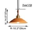 thumbnail image 3 of Kiven Plug in Pendant Light with Remote,Dimmable Hanging Light with Yellow Iron Lampshade, Modern Ceiling Pendant Light for Bedroom Hallway Kitchen,1-Light, 3 of 7