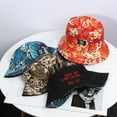 thumbnail image 4 of Unisex Bucket Hat Reversible Fisherman Hat Packable Casual Travel Beach Sun Hats for Men Women, 4 of 5