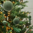 thumbnail image 6 of sruoe Christmas Tree Ornaments, Christmas Balls, Ball Ornaments Set, Xmas Bulk Flocked Ornaments Christmas Balls, Shatterproof Hanging Balls for Holiday Home Party Christmas Tree Decor, 6 of 6