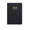 thumbnail image 1 of Fall Decor Notebook 180 Sheets English Planner A5 2024 Faux Leather Hardcover Ink Proof Paper 360 Pages Elegant Journal Dairy Notebook With Elastic Band Perfect For Blue, 1 of 9