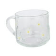 thumbnail image 4 of Taza de cristal transparente, taza de camping, taza de té, taza para beber, taza de , taza de té con asa, taza de agua para té, yogur, , leche Flores blancas Baoblaze Taza de café, 4 of 8