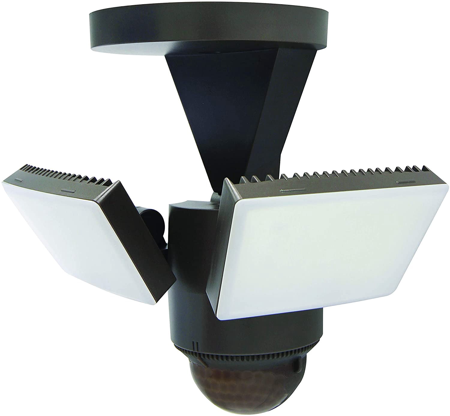 IQ America LED Outdoor Motion Sensor Security Floodlight, 1100 Lumens, 180° Detection