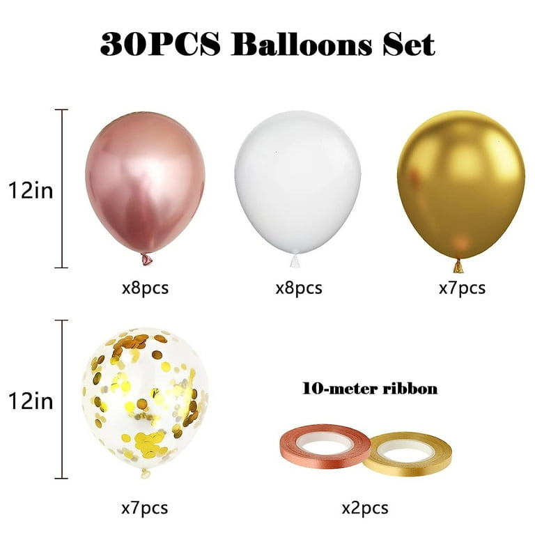 PartyWoo Red and Gold Balloons, 140 pcs Ruby Red and Gold Balloons  Different Sizes Pack of 18 Inch 12 Inch 10 Inch 5 Inch for Balloon Garland  or