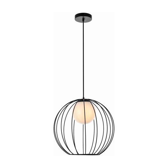 Wetzel 1 light black pendant