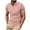 Pink, variant on Men's T-Shirt Turn Down Solid Color Short Sleeve Turndown Collar Casual Shirts (Yellow,S)