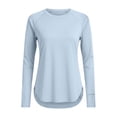 thumbnail image 5 of AUNVITO Women's UPF 50+ Sun Protection Top Round Neck Long Sleeve Raglan Sleeve Lightweight Athletic Casual for Hiking and Outdoor Activities, 5 of 6