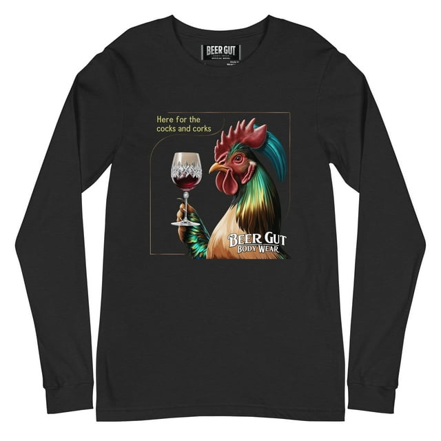 Cocks And Corks #2 Unisex Long Sleeve Tee