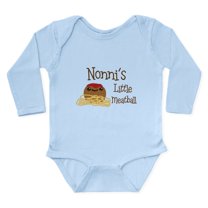 CafePress - Nonni's Little Meatball Body Suit - Long Sleeve Cotton Baby Bodysuit