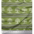 thumbnail image 1 of Soimoi Silk Fabric Arrow & Tree Block Print Sewing Fabric Yard 42 Inch Wide, 1 of 2