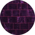 thumbnail image 1 of Ahgly Company Indoor Round Abstract Pink Contemporary Area Rugs, 6' Round, 1 of 4