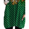 thumbnail image 4 of DYMADE Women Christmas Print Long Sleeve Crew Neck Loose T-shirt Top, 4 of 4