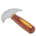 High Speed Steel DIY Leather Craft Trim Tool Leather Round Knife for Cutting, Trimming