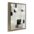 thumbnail image 4 of Stupell Industries Natural Square Patchwork Abstract Painting Brown Floater Framed Canvas Art Print Wall Art, 25 x 25, 4 of 10