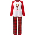 thumbnail image 3 of Conjunto de pijamas a juego de Navidad para mujer, Winedeer, rojo, mujer, 3 of 4
