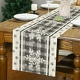 thumbnail image 5 of Kbndieu Snowflake Christmas Table Runner Seasonal Winter Washable Xmas Table Decoration for Indoor Outdoor Home Party Decor 13 x 72 Inch, 5 of 6