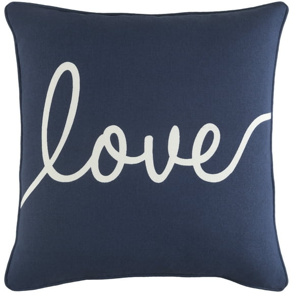 Artistic Weavers Glyph Romantic Love 18" x 18" Pillow (with Down Fill)