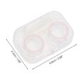 thumbnail image 3 of Unique Bargains 1 Set Contact Lens Case Integrated Rectangular Lens Storage Case Pink, 3 of 5