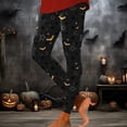 thumbnail image 2 of TGPMGRZ Halloween Leggings for Women Tummy Control Stretch Soft Yoga Pants for Workout Gym #01 Black, Size L, 2 of 4