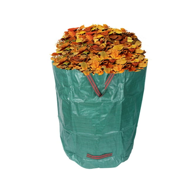 nipocaio Sacs de Déchets de Jardin, 1PCS 132 Gallons Sac de Rangement Réutilisable pour Pelouse, Sacs à Feuilles Réutilisables - Adaptés aux Buissons de Taille (80cm x 100cm)