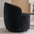 thumbnail image 3 of UWR-Nite Swivel Barrel Chair, Swivel Chairs for Living Room, Accent Round 360° Swivel Club Chairs, Upholstered Velvet Modern Arm Chairs for Nursery, Bedroom, Office, Hotel, 3 of 5