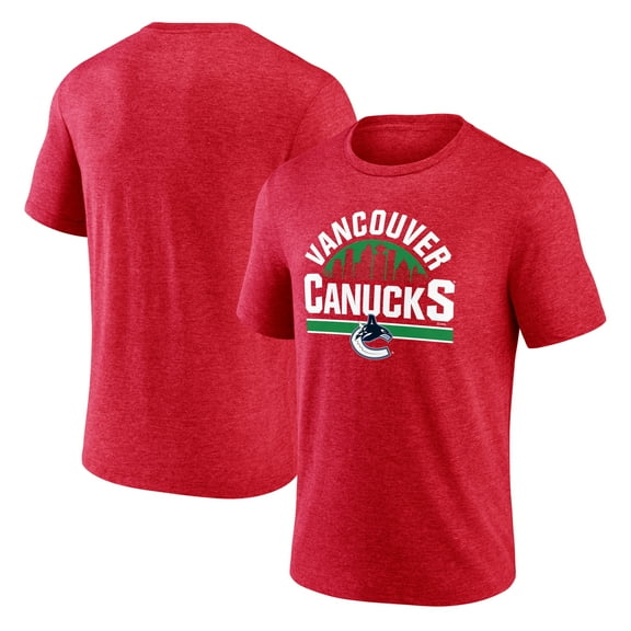 Men's Red Vancouver Canucks Represent Tri-Blend T-Shirt