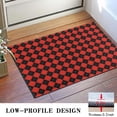 thumbnail image 3 of Red Black Checkerboard Checkered Pattern Door Rugs,Washable Non Slip Door Mats Indoor,Decorative Door Mats,Entry Mat Indoor for Entrance,Bedroom,Kitchen,Bathroom,16"x24", 3 of 6