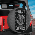 thumbnail image 3 of Lotusprinthandmade Beautiful Jesus Cross Spare Tire Cover Without Backup Camera Hole 6 Sizes (27 in.) , Faith-Inspired Tire Cover, Cozy Jesus-Themed Spare Tire Cover, 3 of 7