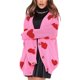 thumbnail image 4 of Txlixc Cárdigan con botones para mujer, ropa de abrigo con cuello en V con estampado de corazón/flor Txlixc moda, 4 of 6