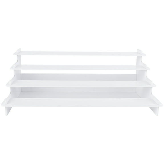 Decor Trapezoid Display Stand Interesting Shape Display Unit 30x19cm White