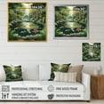 thumbnail image 4 of Designart "Showcasing Bamboo And Koi Pond" Bamboo Picture Framed Wall Art Prints, 4 of 5