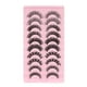 thumbnail image 1 of 10 Pcs Handmade DD Thickness Multi-Layered False Eyelashes for Women, 1 of 4