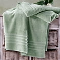 thumbnail image 2 of Jumbo Large Bath Sheets Towels 2 Pack Soft and Absorbent, 100% Cotton Towels (Light Green, Bath Sheet), 2 of 7
