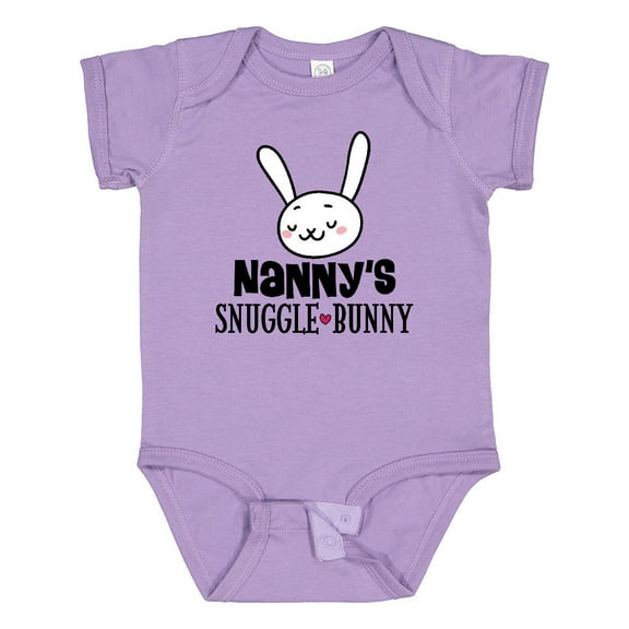 Inktastic Nanny Bunny Rabbit Grandchild Boys or Girls Baby Bodysuit